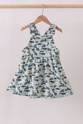 Camouflage denim dress