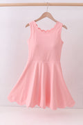 Pink scalloped active mom&me dress