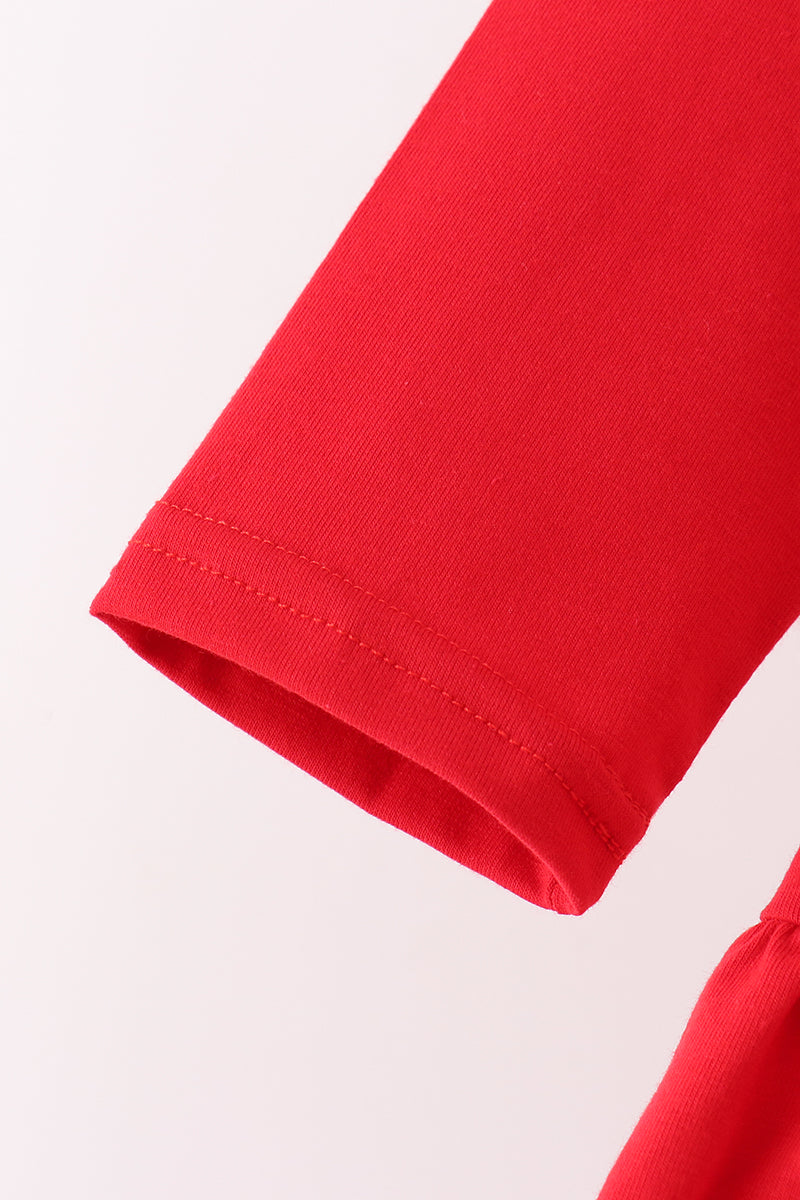 Red Milk Cookies French Knot Bloomer Set