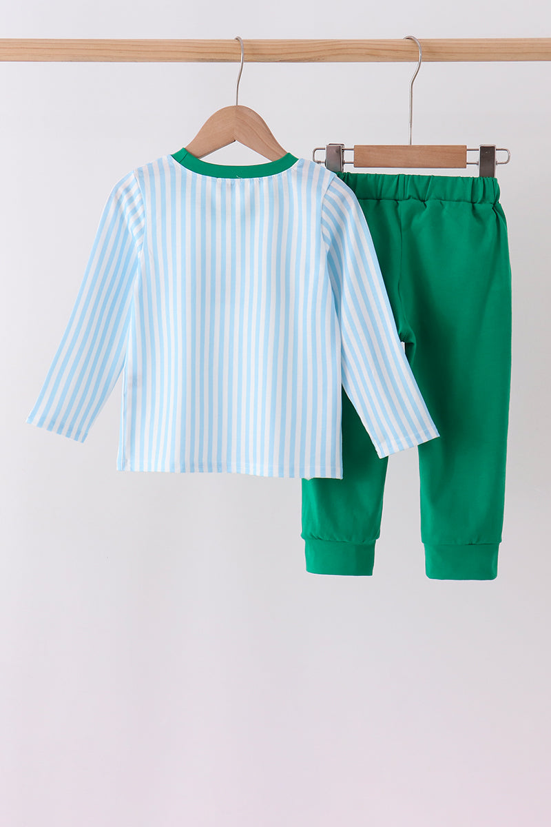Green Christmas Tree Embroidery Set