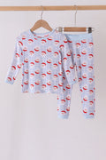 Blue Santa Claus Bamboo Pajama Set