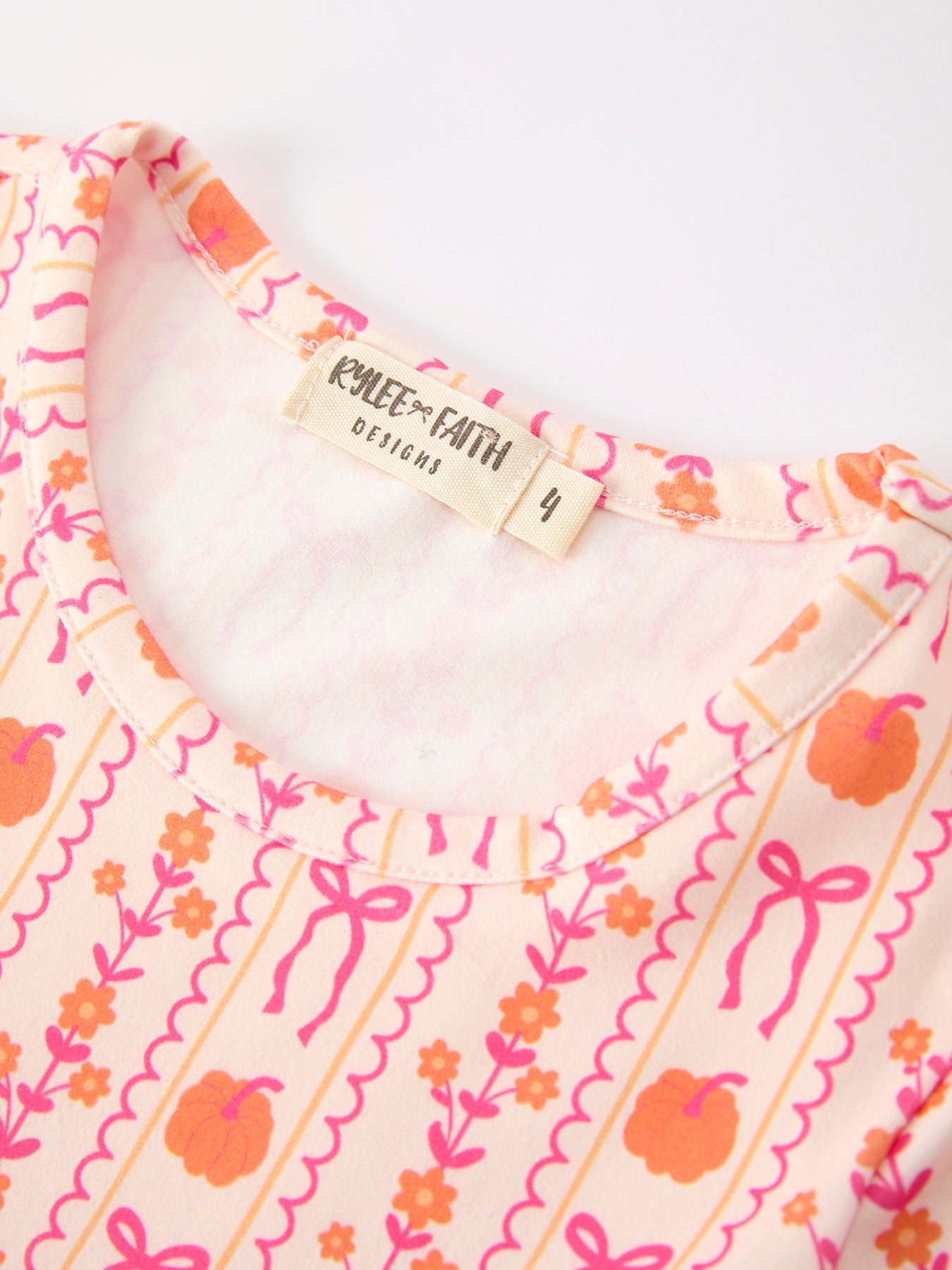 PREORDER Halloween Thanksgiving Pumpkin Bow Pocket Girls Dress