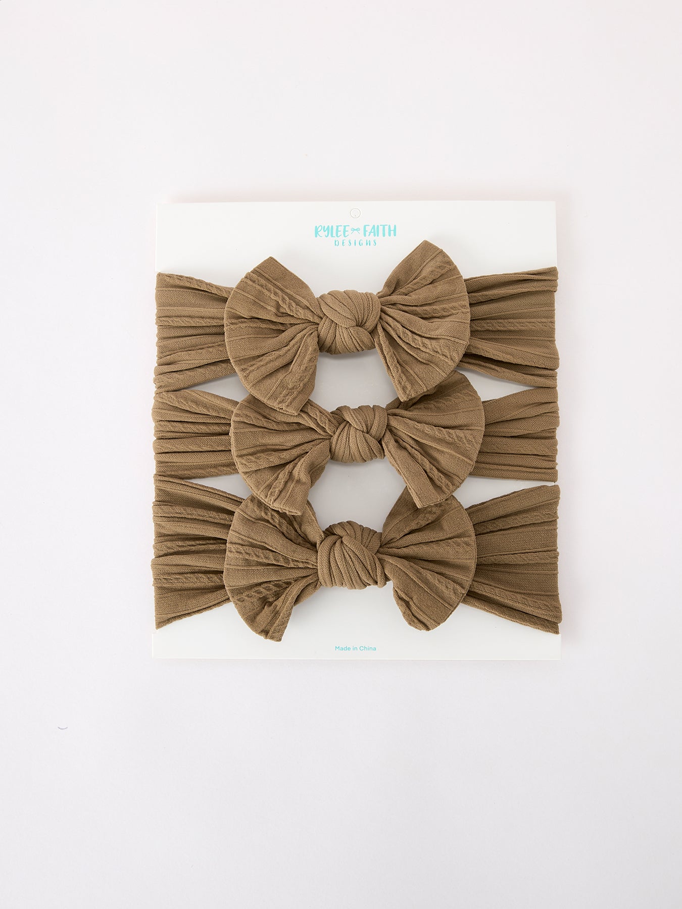 Baby Girl Bow Headband Same Color 3 Piece Set