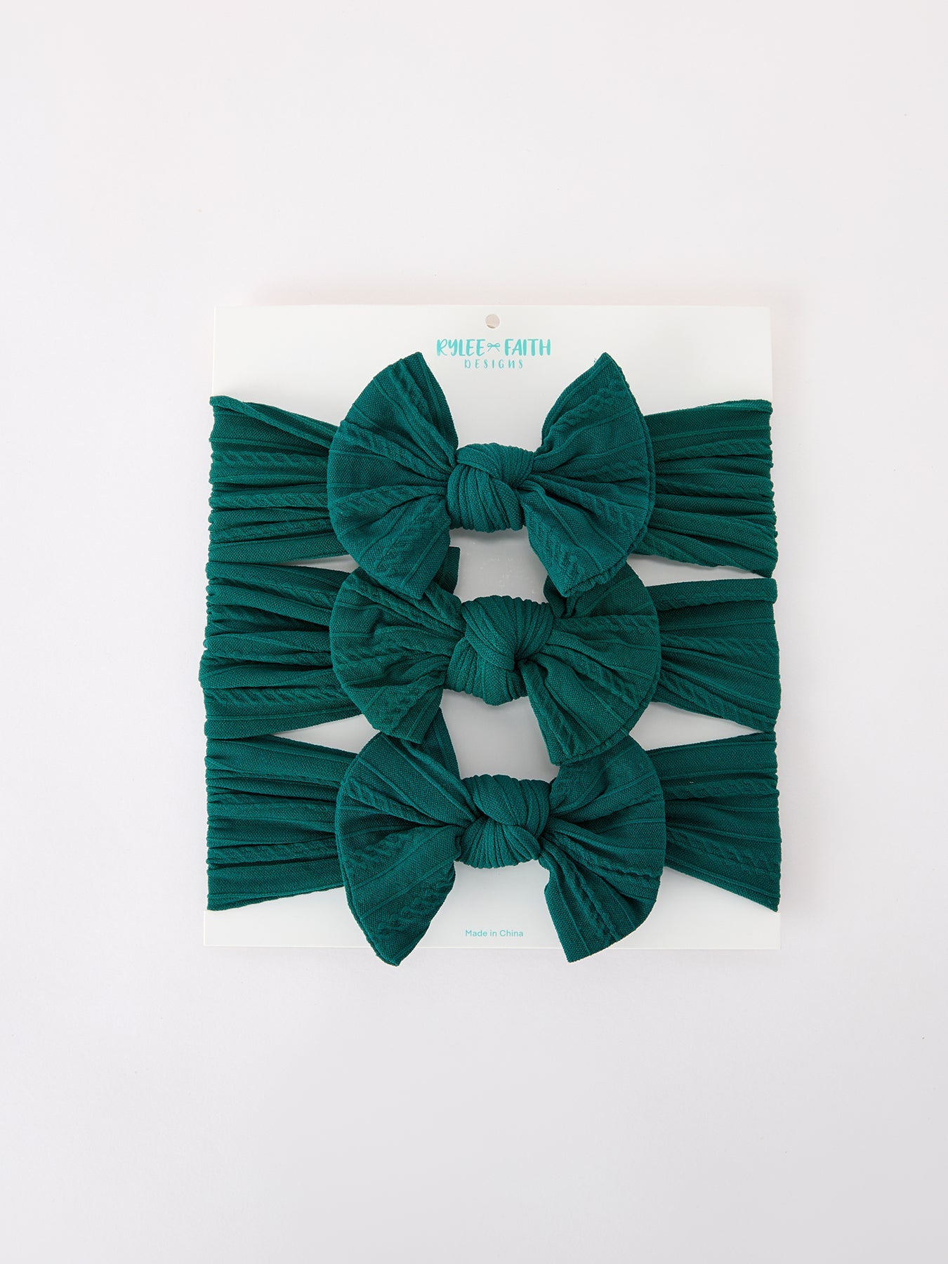 Baby Girl Bow Headband Same Color 3 Piece Set