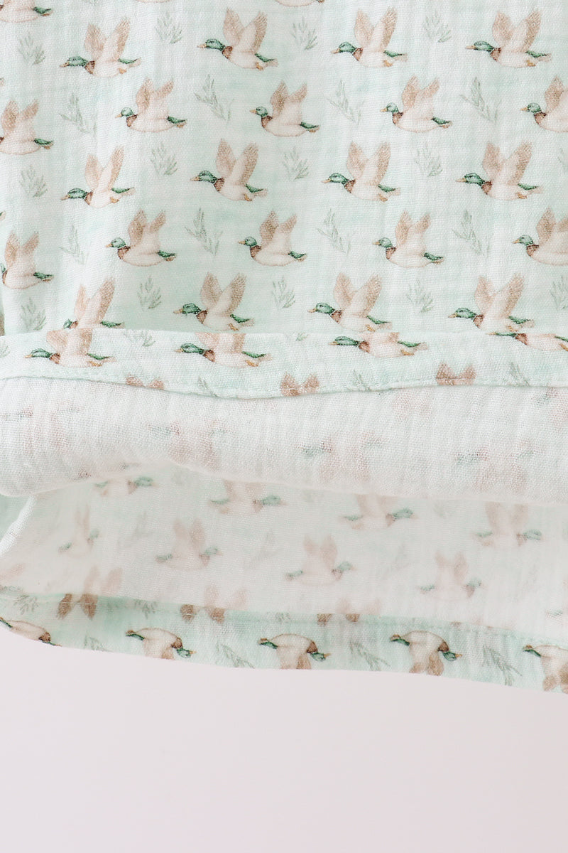 Premium duck print muslin top