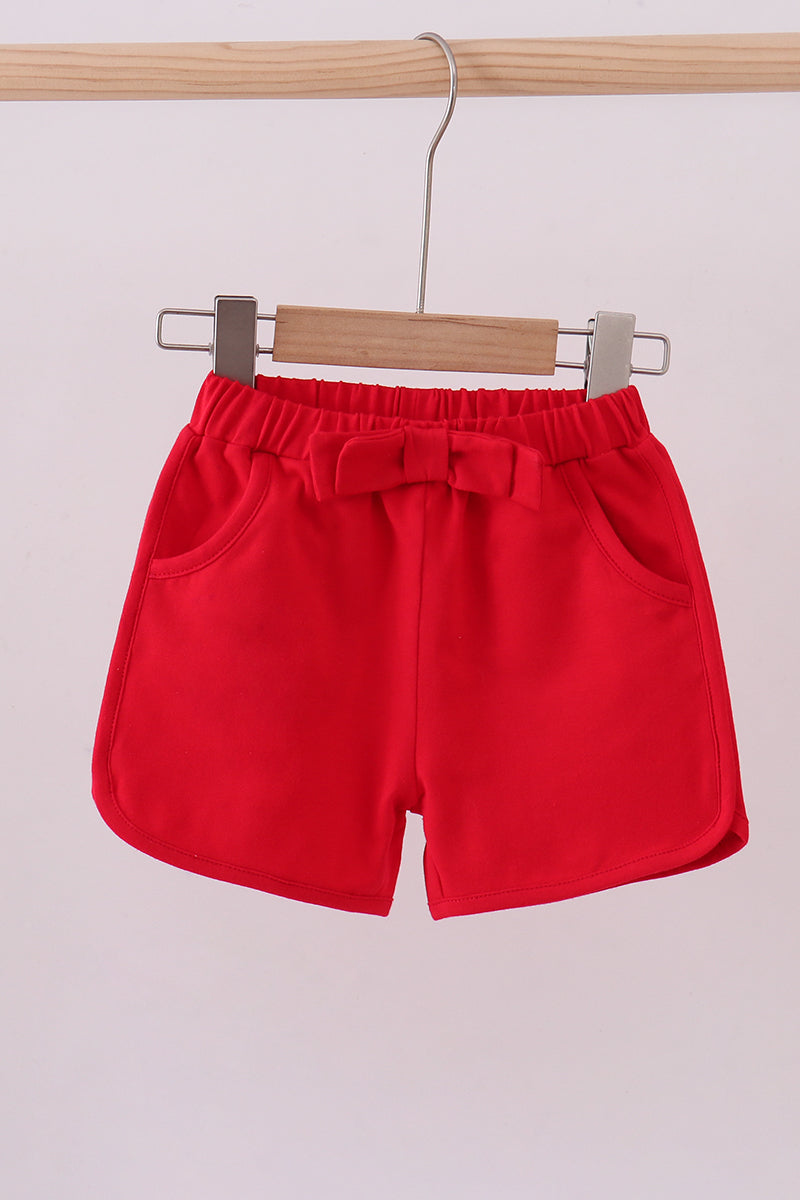 Premium Red bow shorts