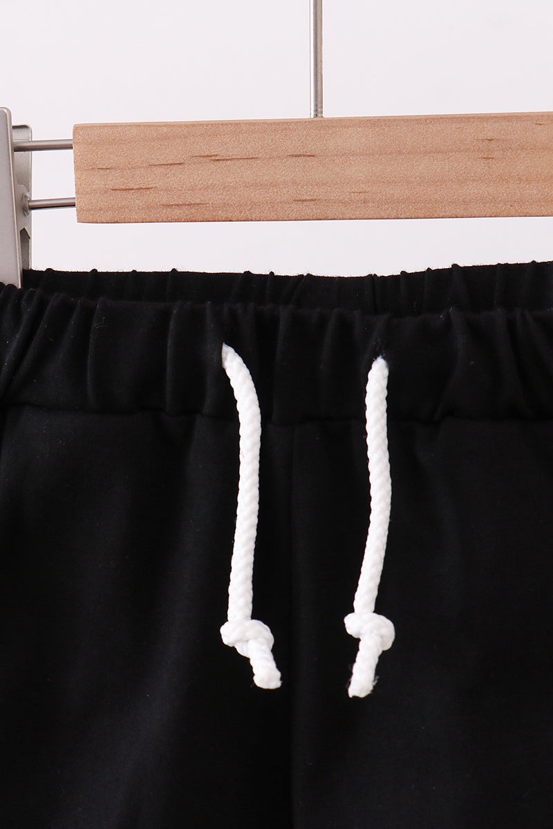 Premium Black drawstring shorts