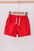 Premium Red drawstring shorts