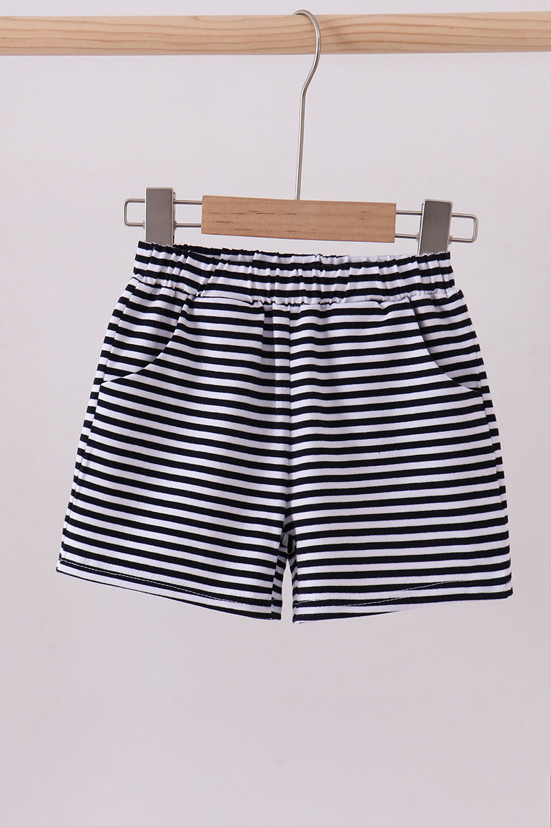 Premium Navy&white stripe shorts