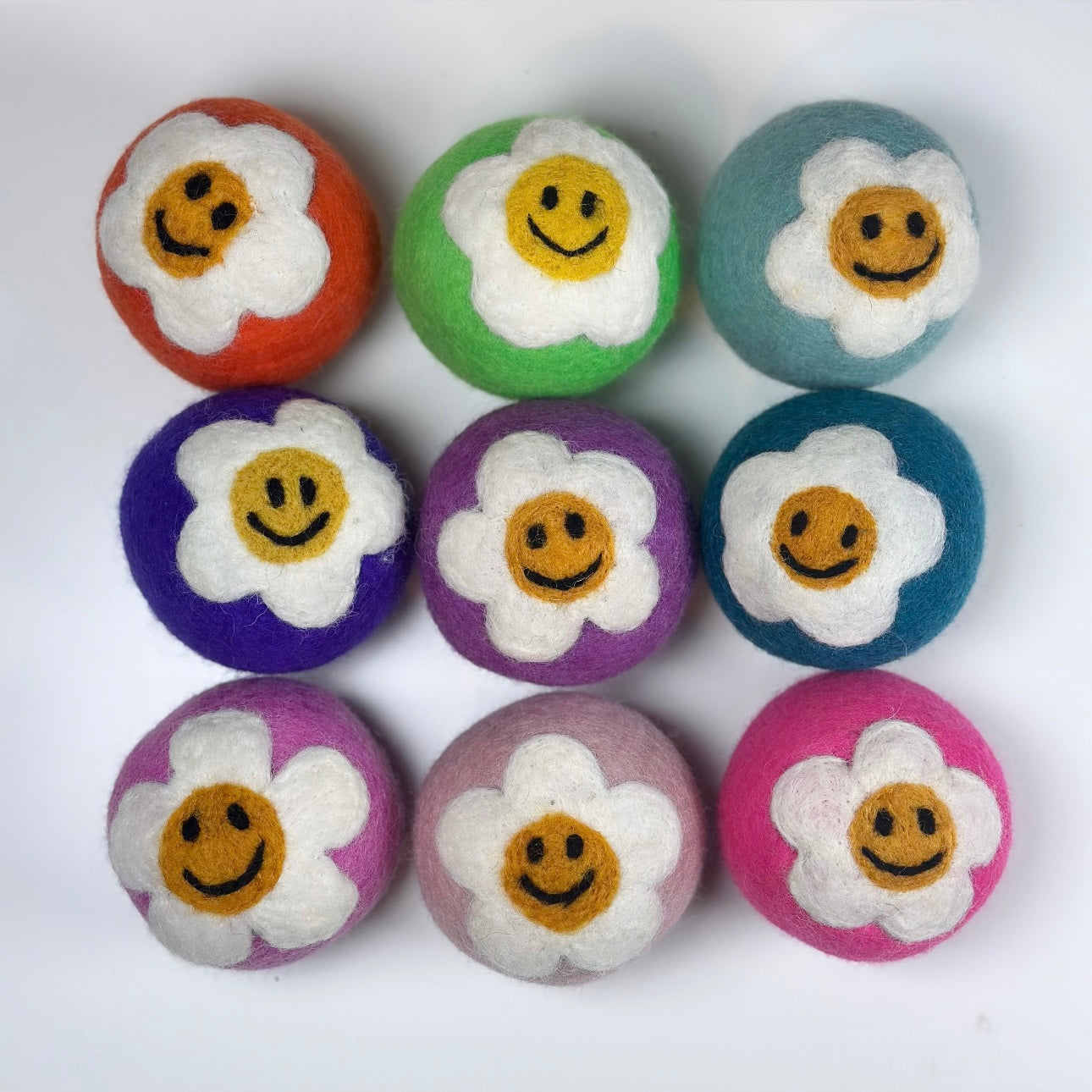 Organic Wool Dryer Balls--In Bloom Teal