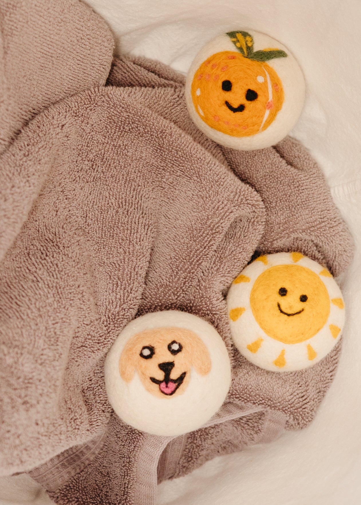 Organic Wool Dryer Balls--Biscuit The Pup