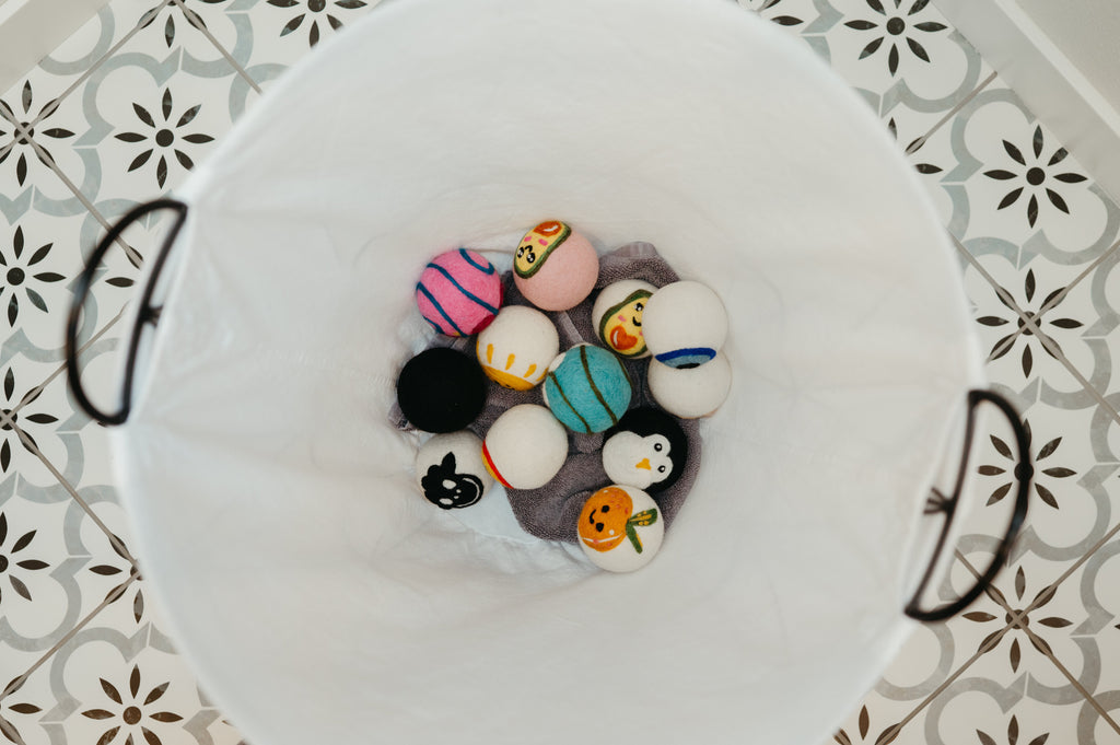 Organic Wool Dryer Balls--In Bloom Yellow