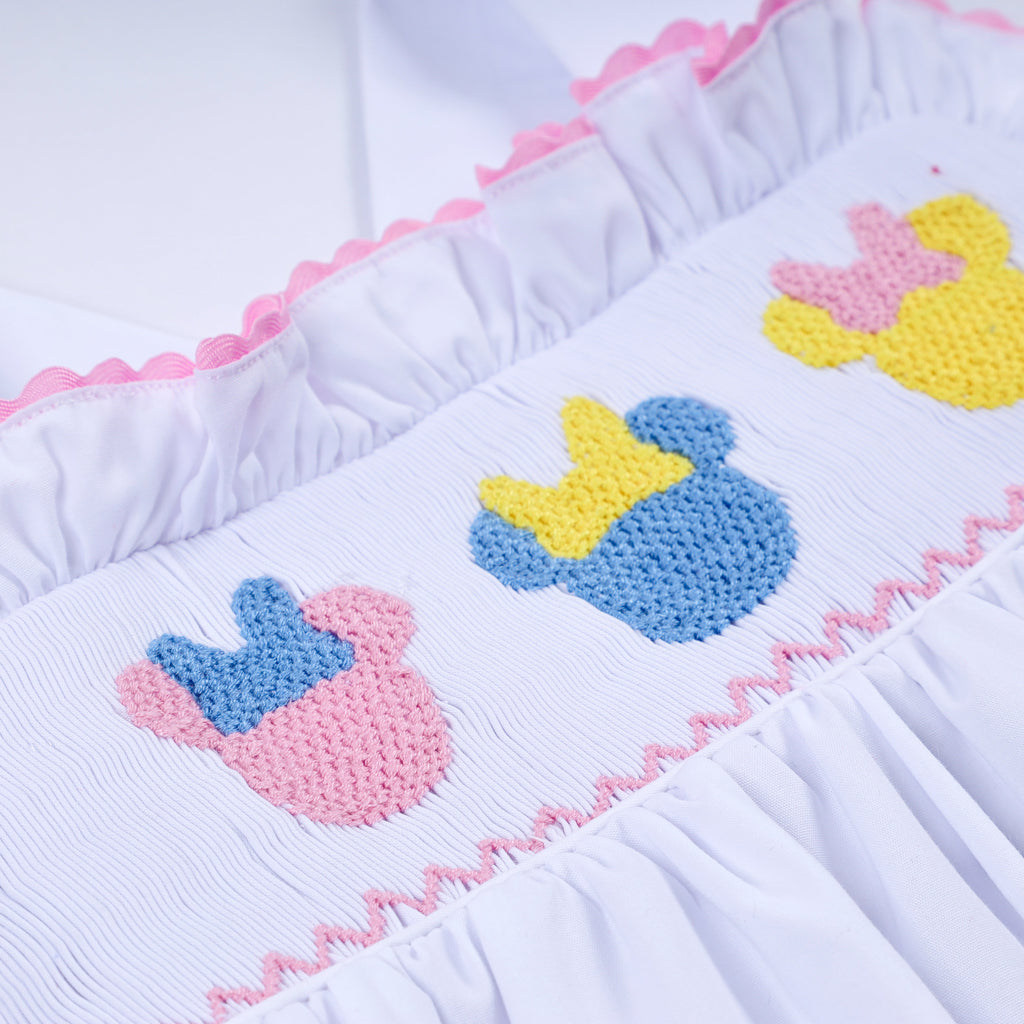 White character ruffle dress