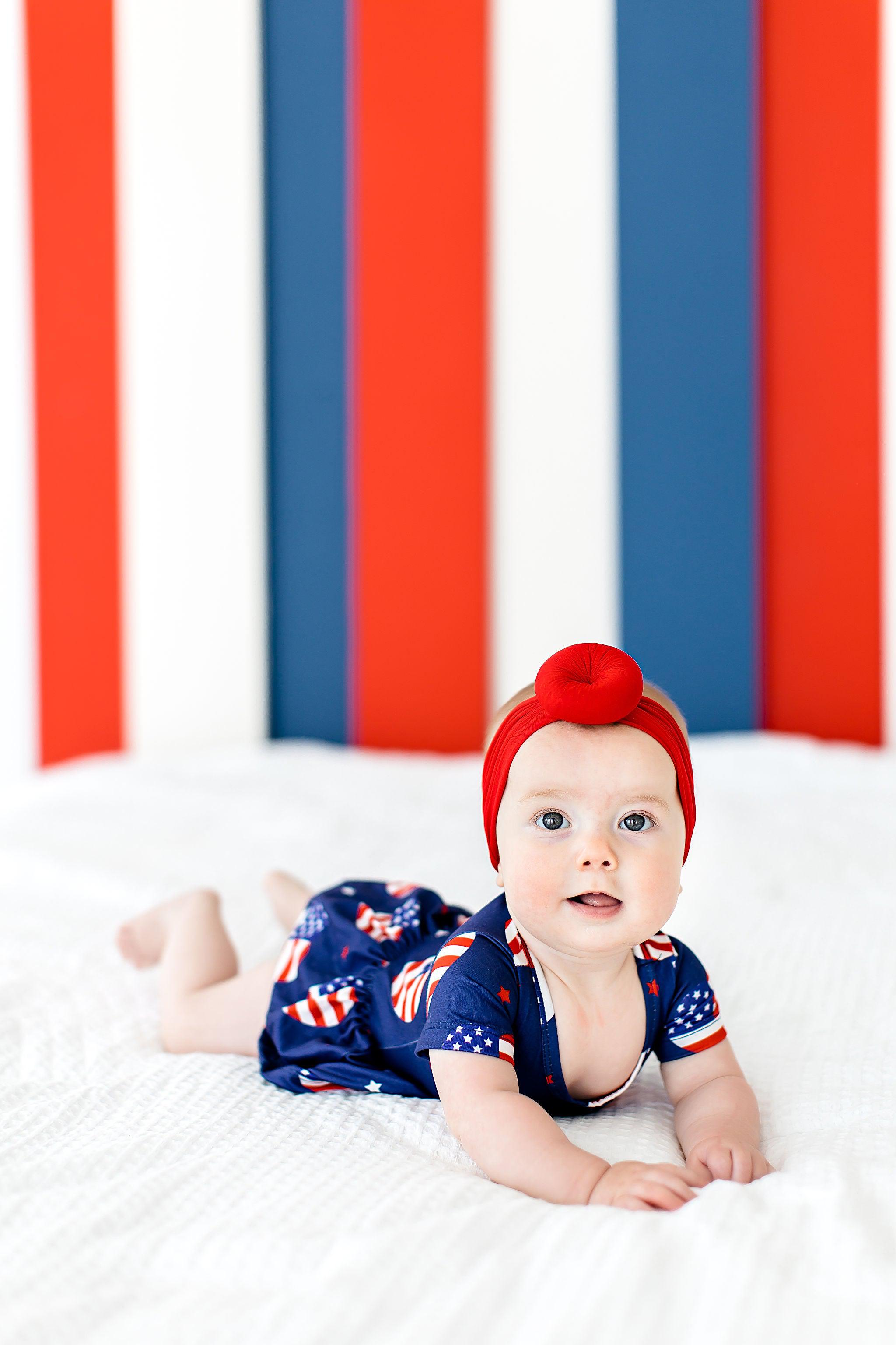 SALE I Heart the USA S/S Twirl Bodysuit