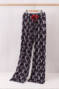 Navy deer print mom pajamas pants