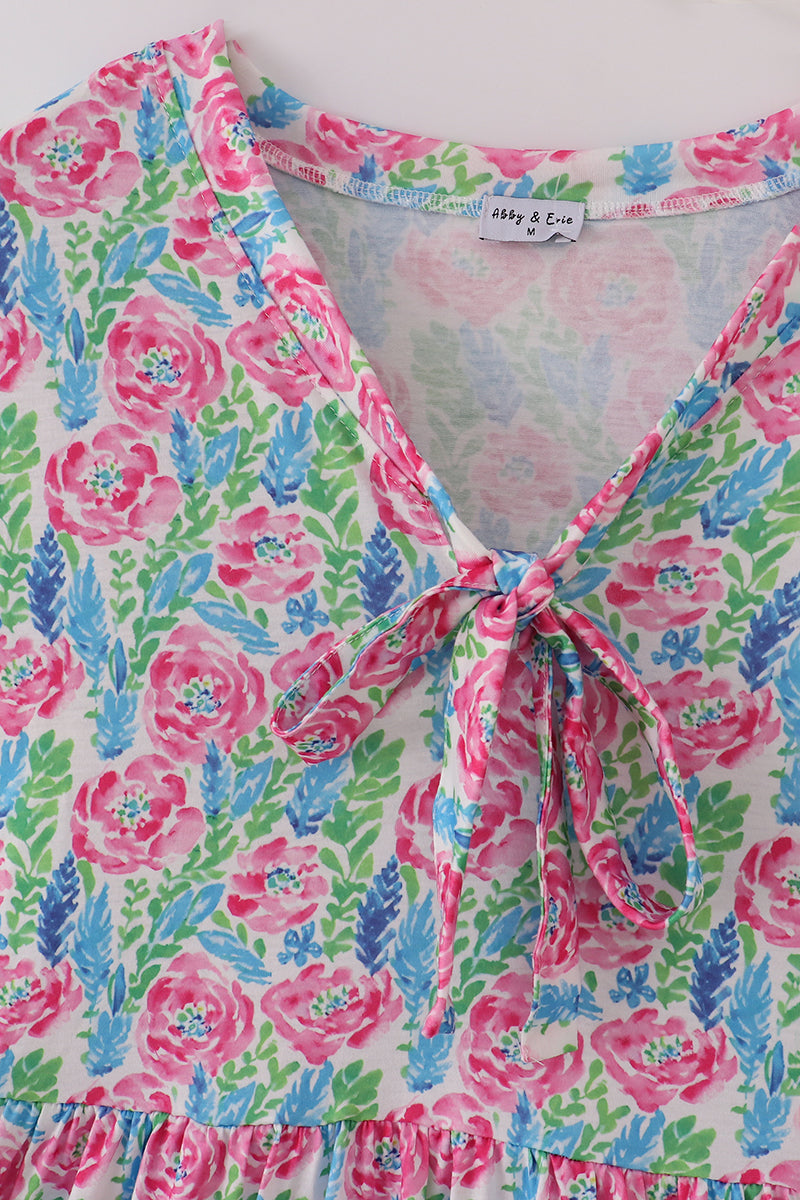 Pink paradise mom dress