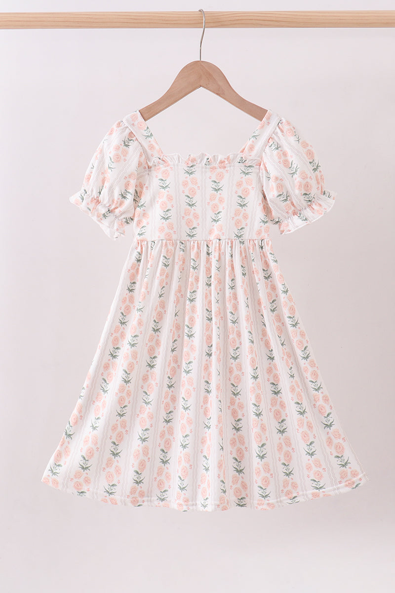 Sage floral mom&me dress