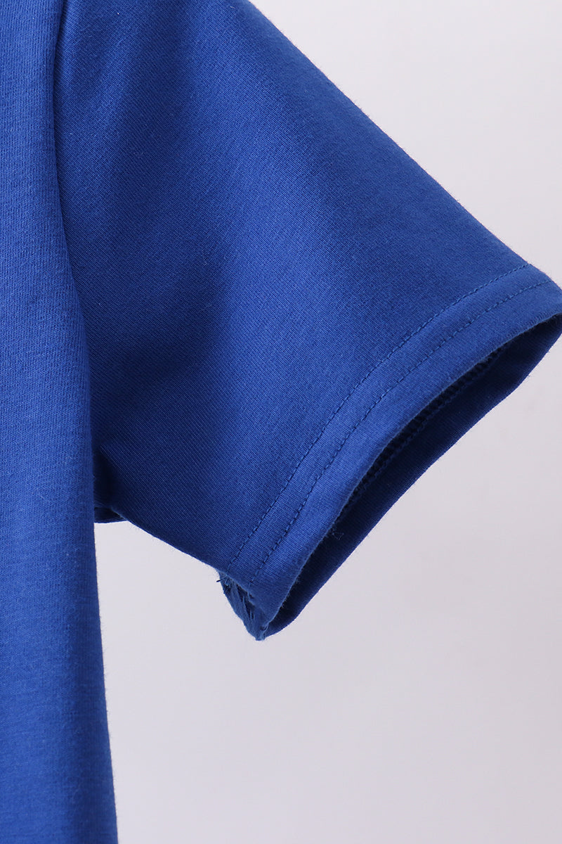 Blue 250 Years flag family top