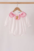Pink french knot dot bubble