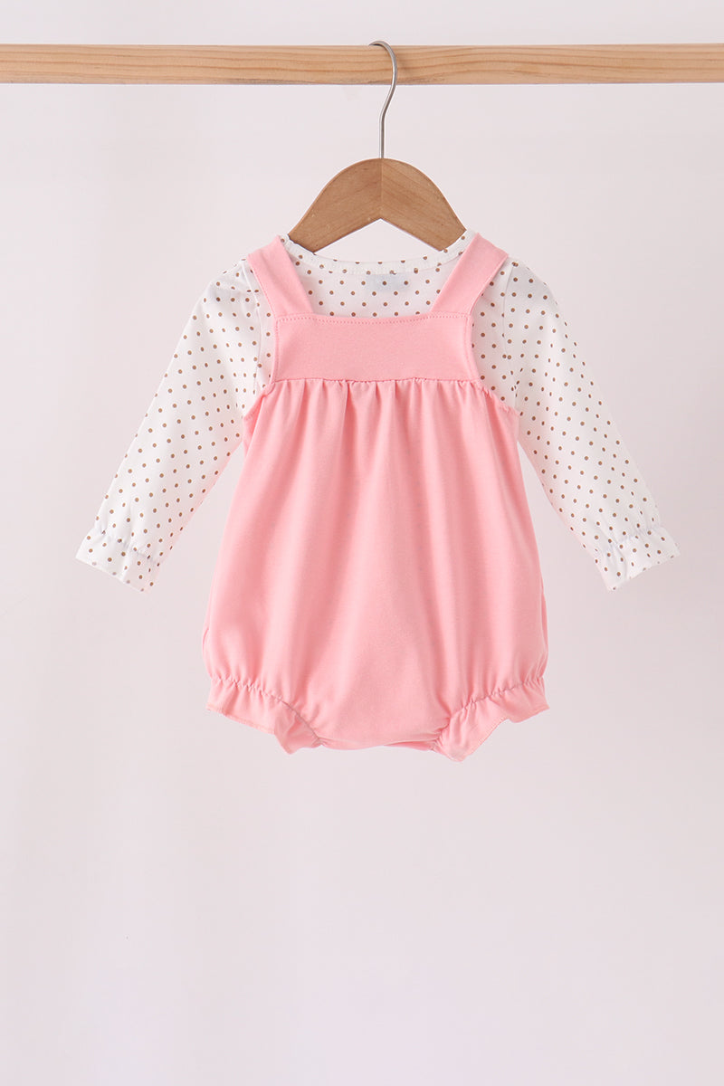 Pink Gingerbread Embroidery 2pc Set