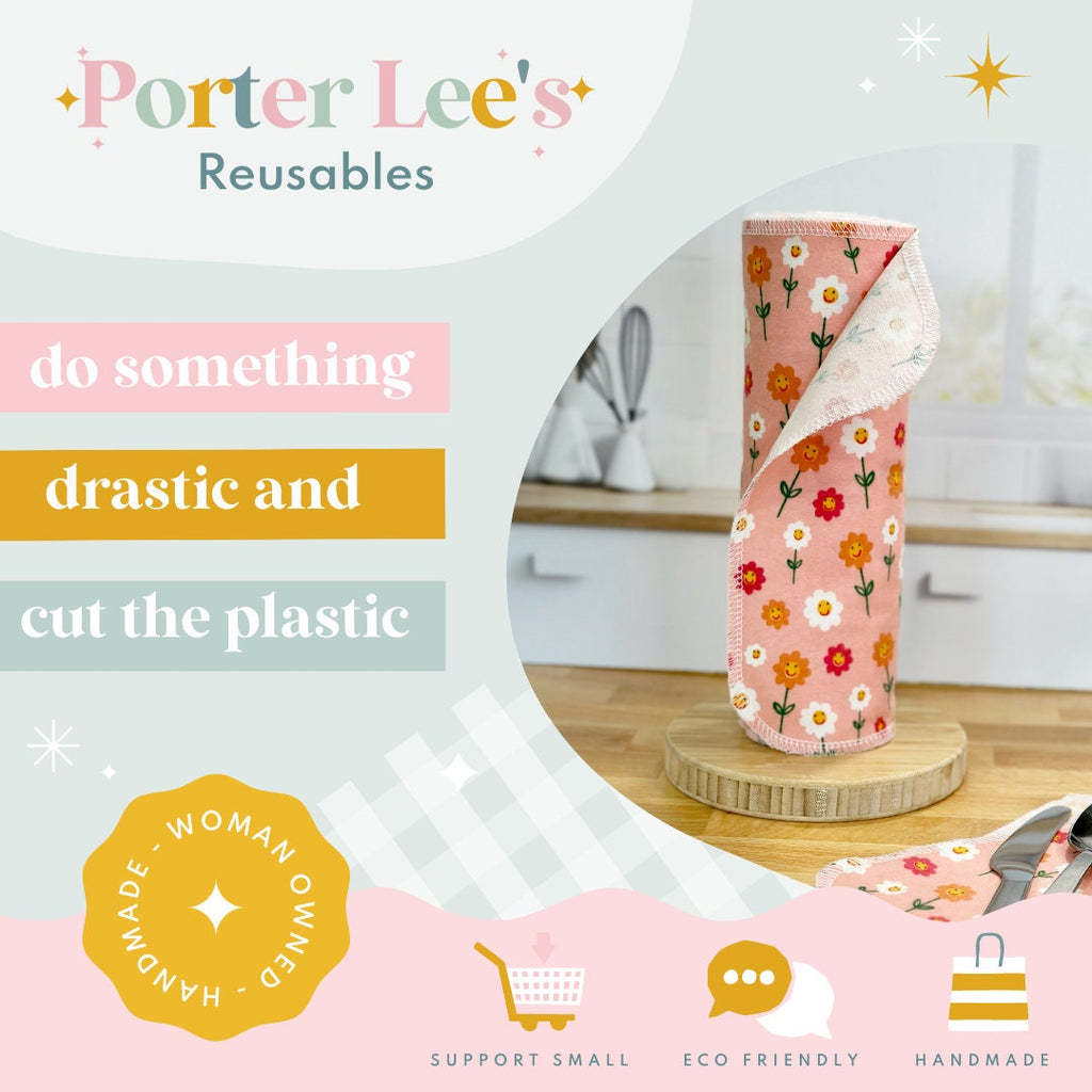 Reusable Paper Towels--Olden Bouquets