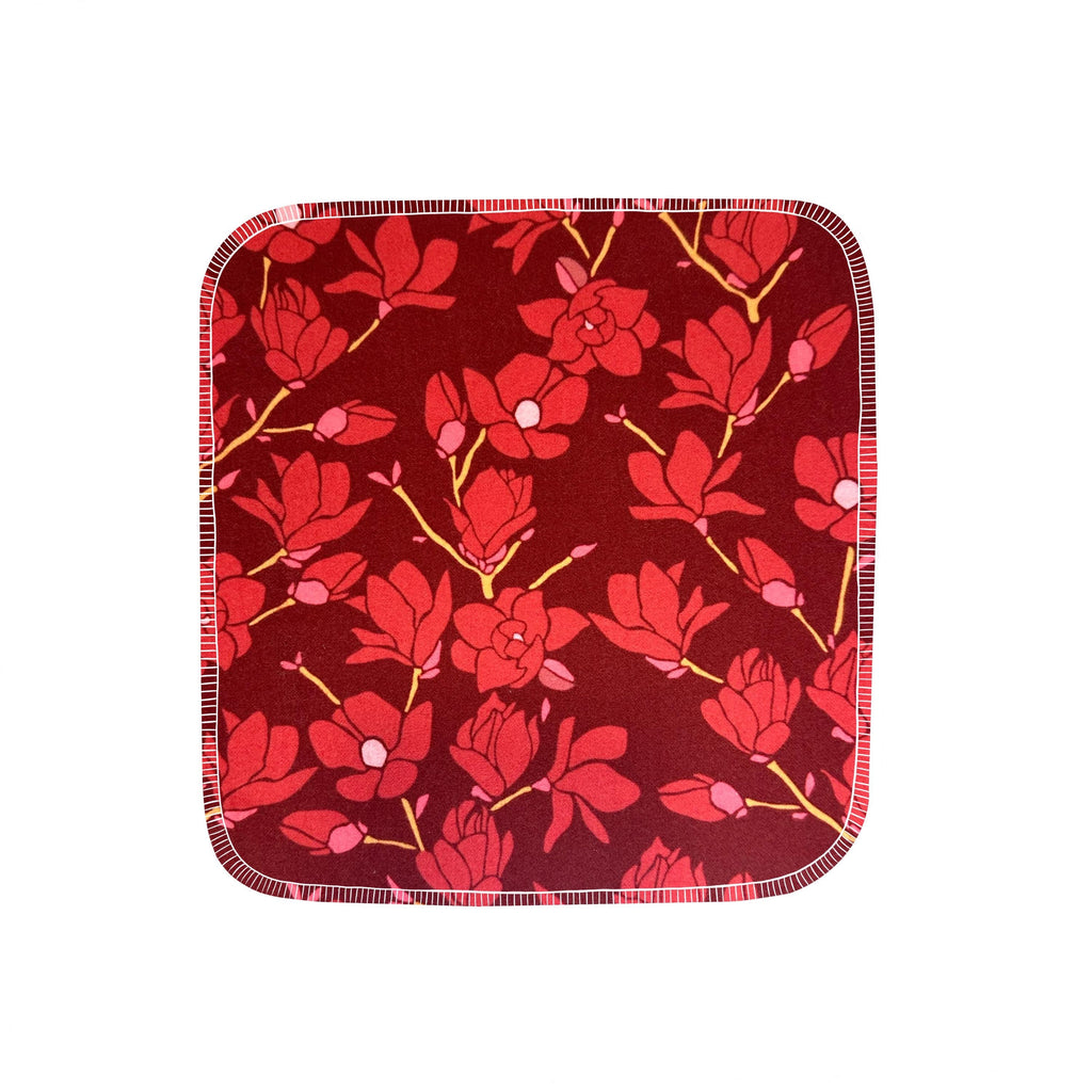 Reusable Paper Towels--Red Magnolias