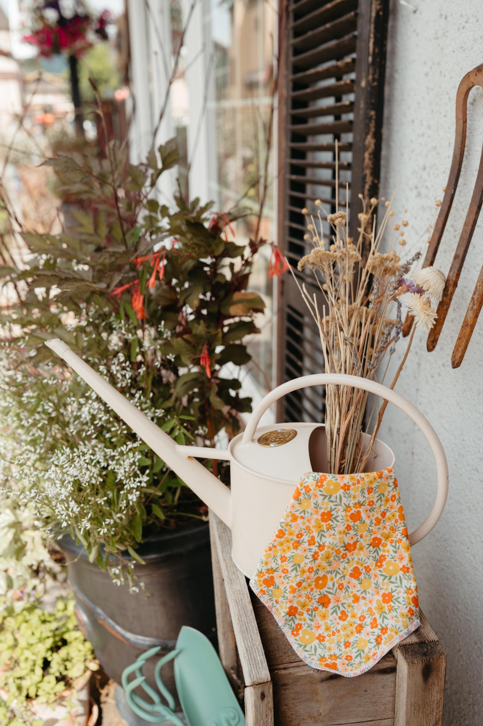 Reusable Paper Towels--Swifting Flora Indigo